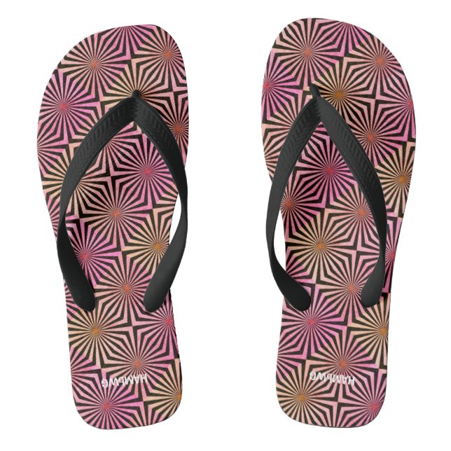 Flip-Flops Psicodélico Rosa - Chinelos HAMbyWG (Pé da cama)