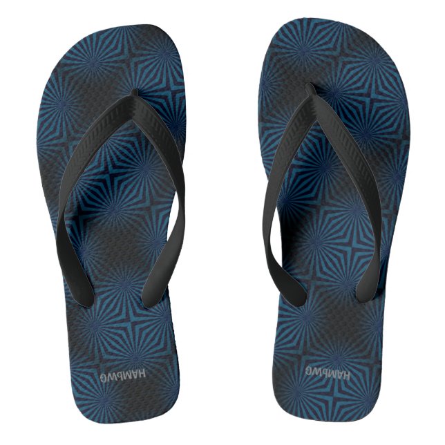 Flip-Flops Teal Psychedelic - Chinelos HAMbyWG (Pé da cama)
