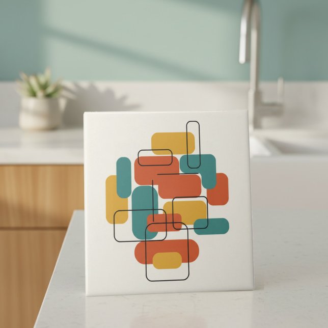 Floating Rectangles Abstract MCM #5 ID1224 (Criador carregado)