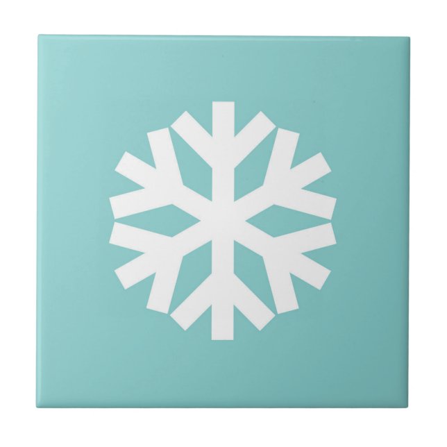 Floco de neve azul (Frente)