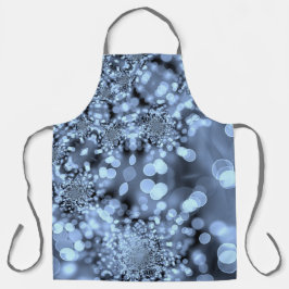 Floco de neve azul de prata de Natal