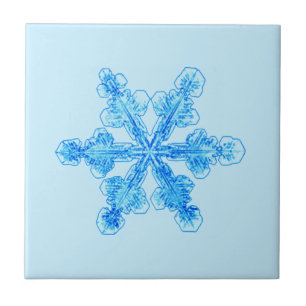 Floco de neve azul-inverno