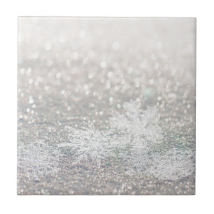 Floco de neve Bokeh Bling do inverno