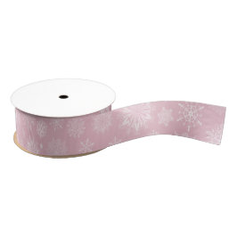 Floco de neve branco e rosa charmoso