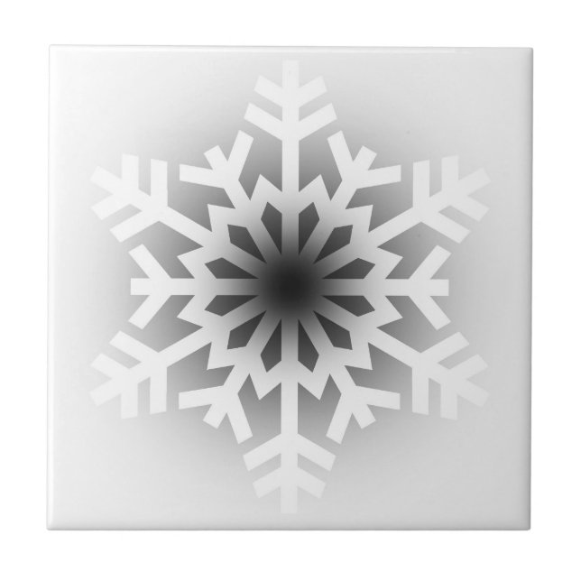 Floco de neve branco reluzente (Frente)