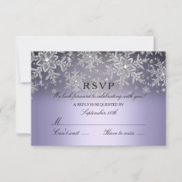 Floco de Neve Cristalino Roxo RSVP de Inverno