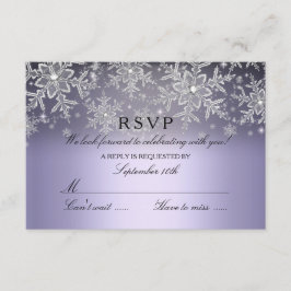 Floco de Neve Cristalino Roxo RSVP de Inverno