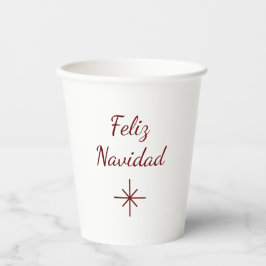 Floco de neve de Natal Feliz Navidad Simples Festi