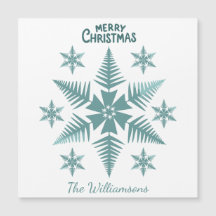 Floco de Neve de Natal/Férias Editável