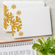 Floco de neve Dourado Aniversário de inverno