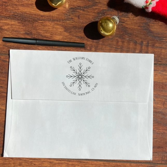 Floco de neve Floco de inverno Carimbo de borracha (Criador carregado)