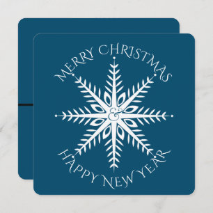 Floco de neve grande   Cartão de Natal de Natal de