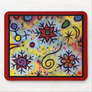 Floco de neve lunático Mousepad - 9,25" x 7,75"
