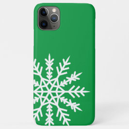Floco de neve na capas de iphone verde