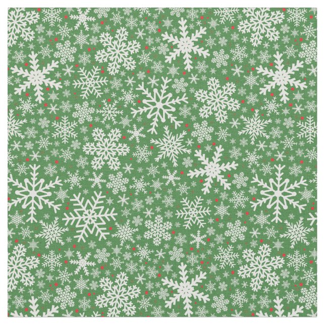 Floco de neve Natal | Tecido de férias (Detalhe)