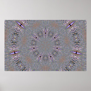 Floco de neve no poster da lavanda