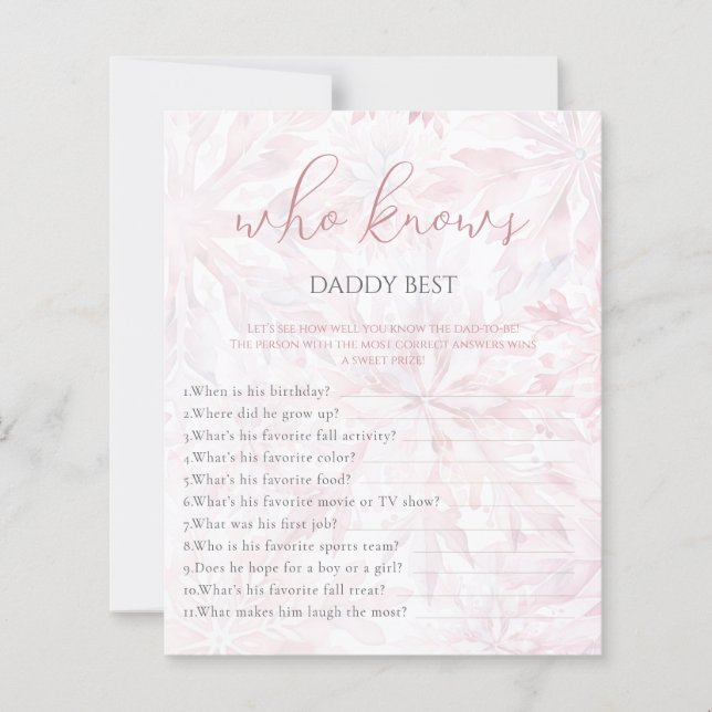 Floco de neve rosa-inverno que conhece o jogo do P (Frente)