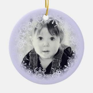 Floco de neve roxo lunático dos enfeites de natal