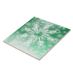 Floco de neve verde