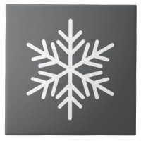Floco Nórdico Branco Festivo Floco De Neve Em Cinz
