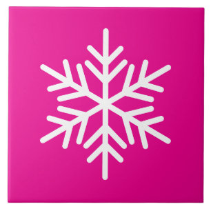 Floco Nórdico Branco Festivo Floco De Neve Em Cor-