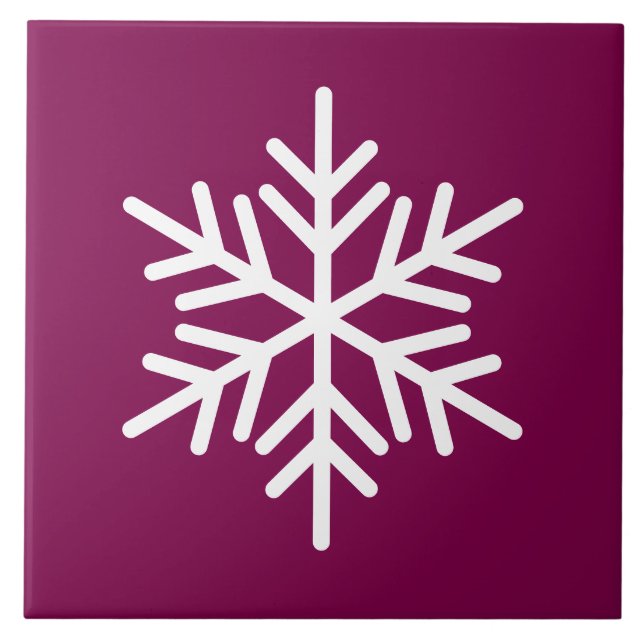 Floco Nórdico Branco Festivo Floco De Neve No Verm (Frente)