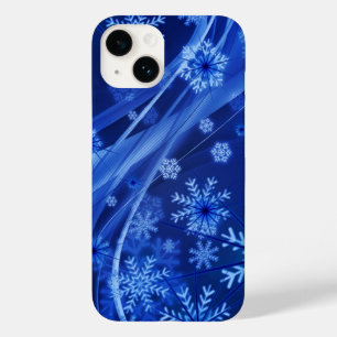 Flocos de neve azuis