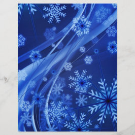 Flocos de neve azuis