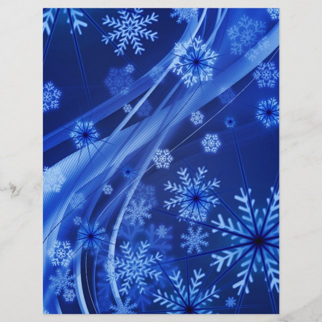 Flocos de neve azuis (Frente)