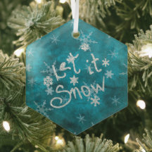 Flocos de neve azuis de inverno místicos Deixem ne