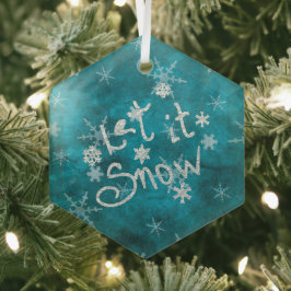 Flocos de neve azuis de inverno místicos Deixem ne