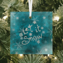 Flocos de neve azuis de inverno místicos Deixem ne