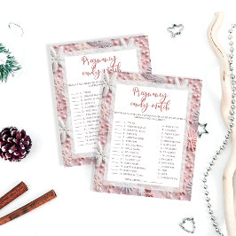 Flocos de neve Bar doce de gravidez | Jogo Chá de 