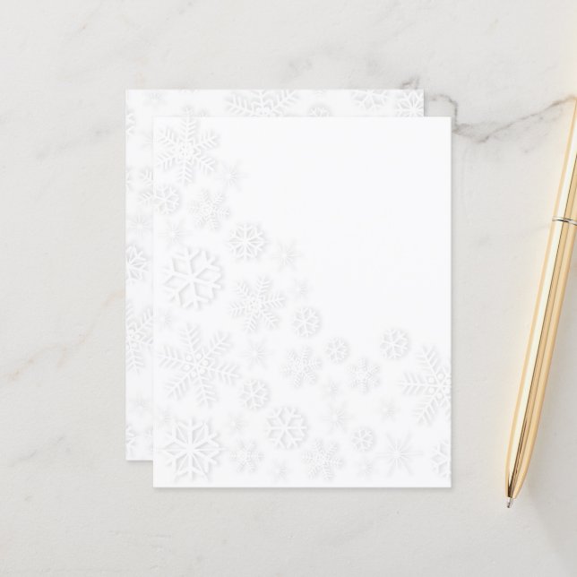 Flocos de neve brancos (Frente/Verso In Situ)