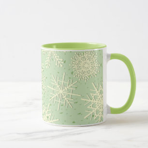 Flocos de neve, caneca