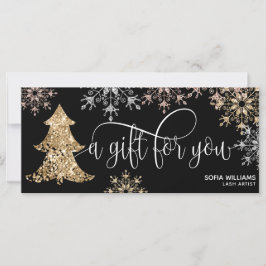 Flocos de neve de árvore de Natal moderno brilhant