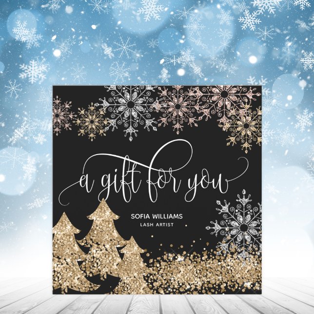 Flocos de neve de árvore de Natal moderno brilhant (Criador carregado)