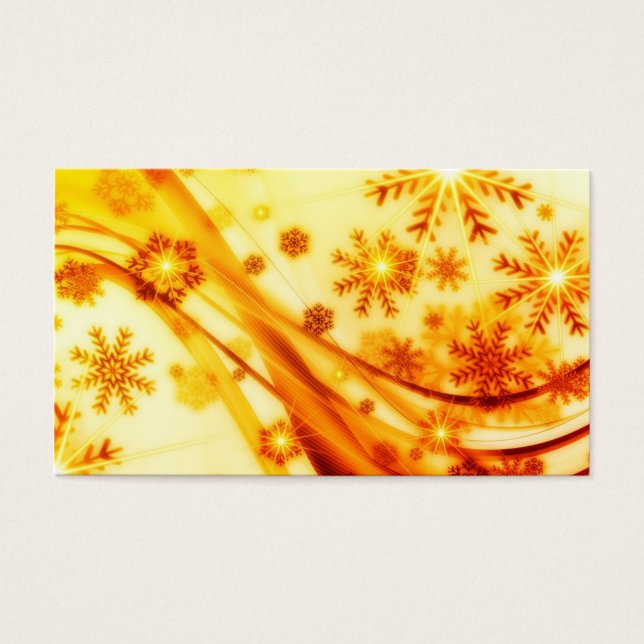 Flocos de neve de Natal ouro (Frente)