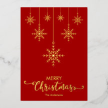 Flocos de neve de Natal Red Felry Dourados