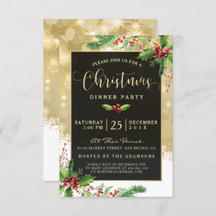 Flocos de neve de Starburst  Convite de festas de 