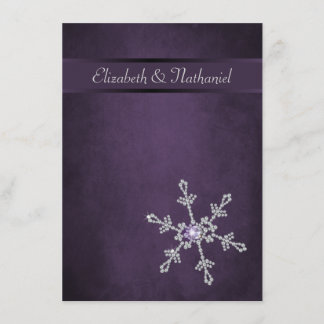 Flocos de neve do diamante & menu do casamento da