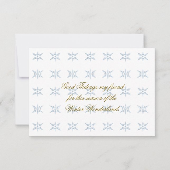 Flocos de neve do inverno (Frente)