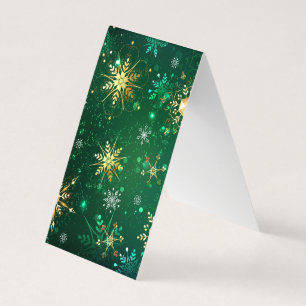 Flocos de neve do Ouro Xmas em segundo plano