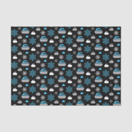 Flocos de neve e papel tecidos de rochas ondulante