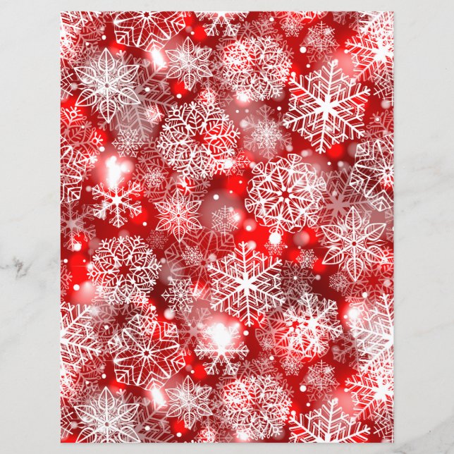 Flocos de neve em vermelho (Frente)