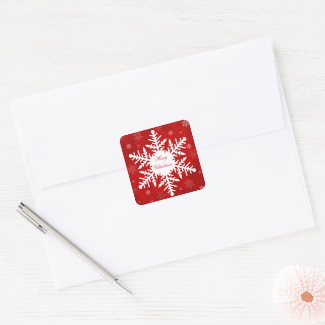 Flocos de neve mágicos de adesivos de Natal (Envelope)