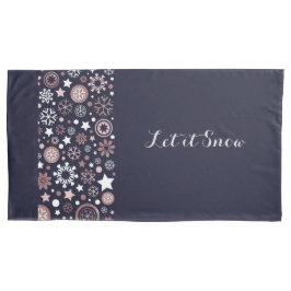 Flocos de neve metálicos claros, azuis-escuros e b