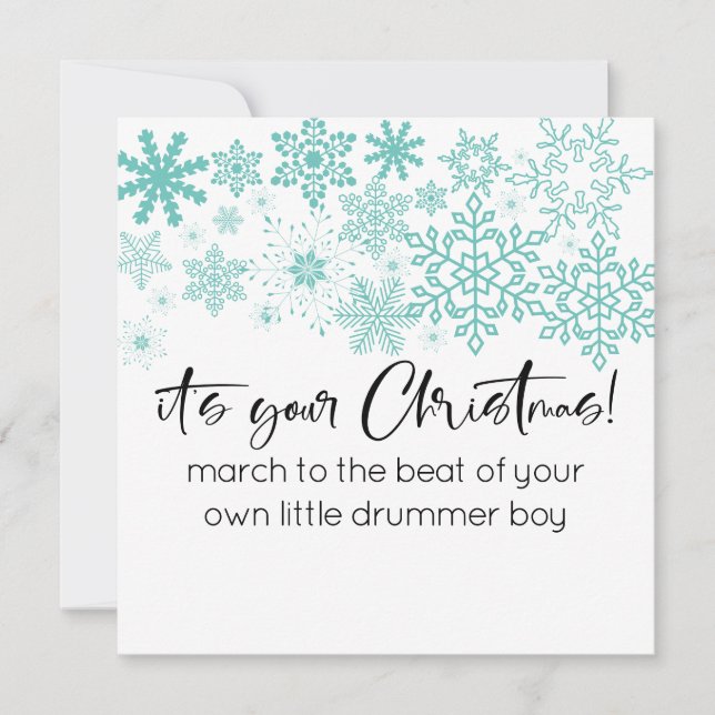 Flocos de neve modernos SVG É o seu Natal (Frente)