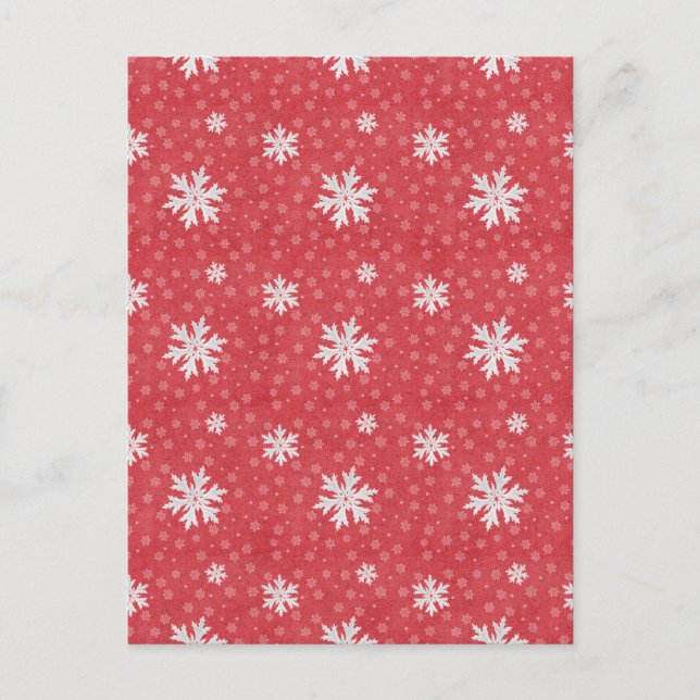 Flocos de neve no Convite à Véspera de Natal (Frente)