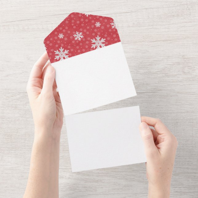 Flocos de neve no Convite à Véspera de Natal (Tearaway)